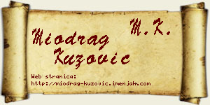 Miodrag Kuzović vizit kartica